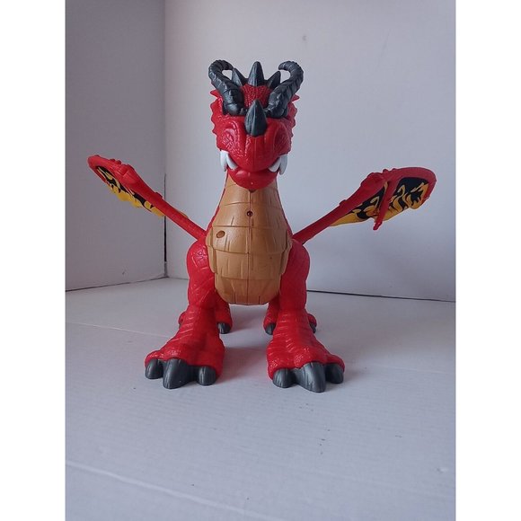 Fisher Price IMAGINEXT Red Winged Eagle Talon Castle Dragon With Sounds WORKS - Picture 3 of 16